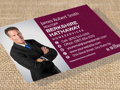 Berkshire Hathaway Suede Soft Touch Business Cards BH-BCSUEDE-013