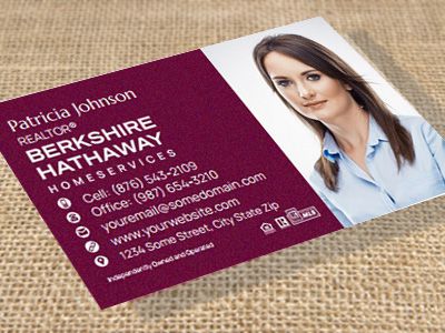Berkshire Hathaway Suede Soft Touch Business Cards BH-BCSUEDE-015