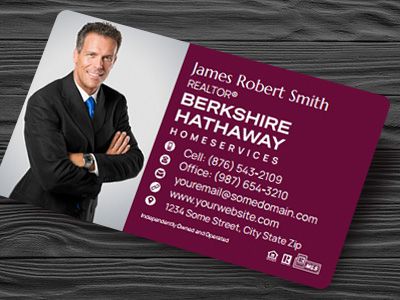 Berkshire Hathaway Plastic Business Cards BH-BCWPLAS-013