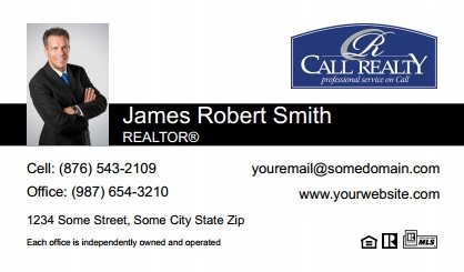 Call-Realty-Business-Card-Compact-With-Small-Photo-T2-TH16BW-P1-L1-D1-Black-White