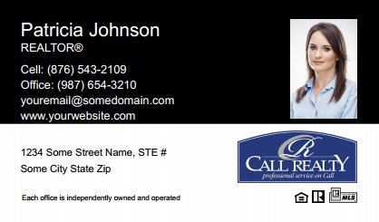 Call-Realty-Business-Card-Compact-With-Small-Photo-T2-TH22BW-P2-L1-D1-Black-White