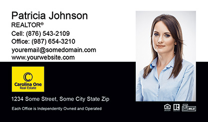 Carolina-One-Business-Card-Core-With-Full-Photo-TH53-P2-L1-D3-Black-White