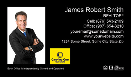 Carolina-One-Business-Card-Core-With-Full-Photo-TH55-P1-L1-D3-Black