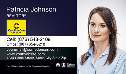 Carolina-One-Business-Card-Core-With-Full-Photo-TH79-P2-L1-D3-Black-Blue-White