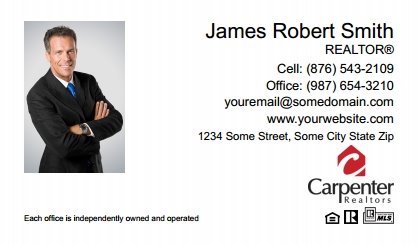 Carpenter Realtors Business Cards CR-BC-009