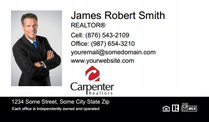 Carpenter-Realtors-Business-Card-Compact-With-Medium-Photo-T3-TH08BW-P1-L1-D3-Black-White-Others
