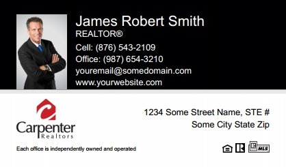 Carpenter-Realtors-Business-Card-Compact-With-Small-Photo-T3-TH17BW-P1-L1-D1-Black-White-Others
