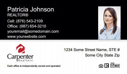 Carpenter-Realtors-Business-Card-Compact-With-Small-Photo-T3-TH18BW-P2-L1-D1-Black-White-Others