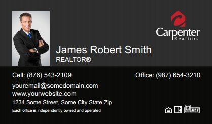 Carpenter-Realtors-Business-Card-Compact-With-Small-Photo-T3-TH20BW-P1-L3-D3-Black