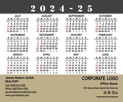 Century 21 Calendar Magnet 3.5X4 C21-CALMAG3540-013