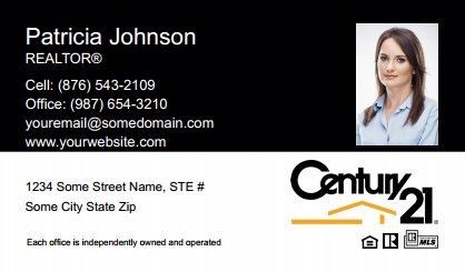 Century-21-Canada-Business-Card-Compact-With-Small-Photo-T2-TH22BW-P2-L1-D1-Black-White