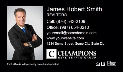 Champions Real Estate Business Card Magnets CREG-BCM-001