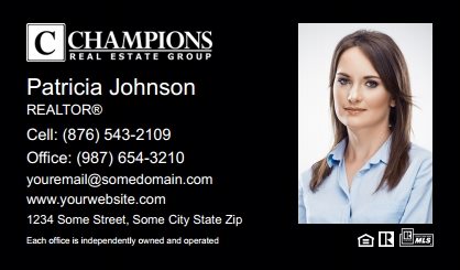 Champions Real Estate Business Card Labels CREG-BCL-004