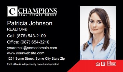 Champions Real Estate Business Card Labels CREG-BCL-005