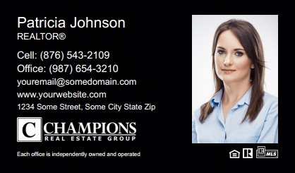 Champions Real Estate Business Card Magnets CREG-BCM-007