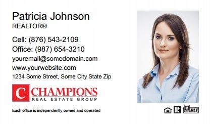 Champions Real Estate Business Card Magnets CREG-BCM-009