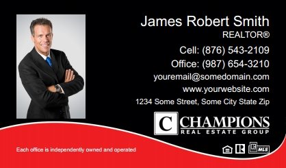 Champions-Real-Estate-Business-Card-Compact-With-Medium-Photo-TH10C-P1-L3-D3-Black-Red-White