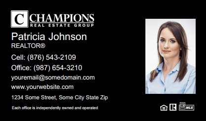 Champions-Real-Estate-Business-Card-Compact-With-Medium-Photo-TH24B-P2-L3-D3-Black