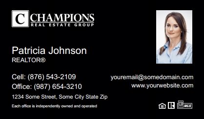 Champions-Real-Estate-Business-Card-Compact-With-Small-Photo-TH02B-P2-L3-D3-Black