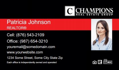 Champions-Real-Estate-Business-Card-Compact-With-Small-Photo-TH06C-P2-L3-D3-Black-Red