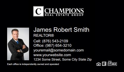 Champions-Real-Estate-Business-Card-Compact-With-Small-Photo-TH13B-P1-L3-D3-Black