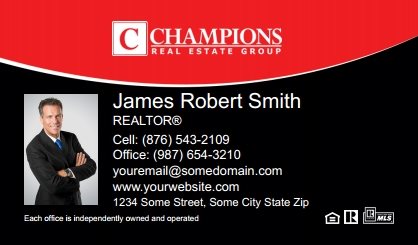Champions-Real-Estate-Business-Card-Compact-With-Small-Photo-TH13C-P1-L3-D3-Black-Red-White
