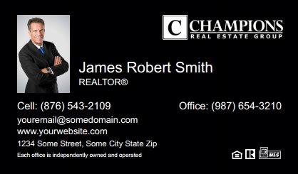 Champions-Real-Estate-Business-Card-Compact-With-Small-Photo-TH14B-P1-L3-D3-Black