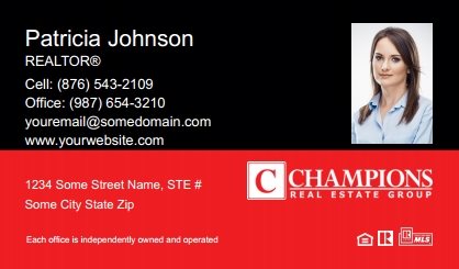 Champions-Real-Estate-Business-Card-Compact-With-Small-Photo-TH23C-P2-L3-D3-Black-Red