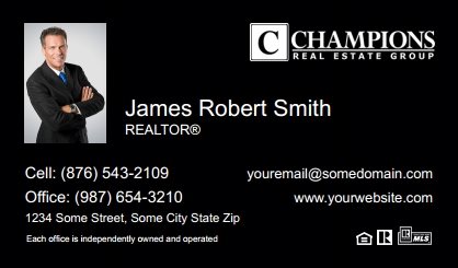 Champions-Real-Estate-Business-Card-Compact-With-Small-Photo-TH25B-P1-L3-D3-Black