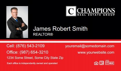 Champions-Real-Estate-Business-Card-Compact-With-Small-Photo-TH25C-P1-L3-D3-Black-Red-White