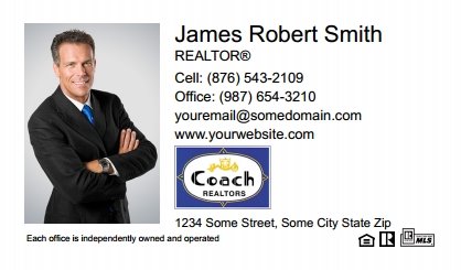Coach Real Estate Business Card Magnets CREA-BCM-006