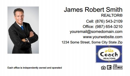 Coach Real Estate Business Card Magnets CREA-BCM-009