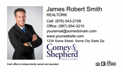 Comey-Shepherd-Realtors-Business-Card-Compact-With-Full-Photo-T2-TH01W-P1-L1-D1-White
