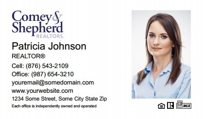 Comey and Shepherd Realtors Business Cards CSR-BC-002