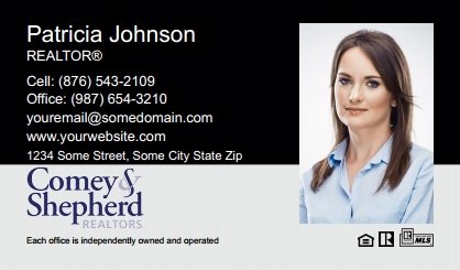 Comey-Shepherd-Realtors-Business-Card-Compact-With-Full-Photo-T2-TH03BW-P2-L1-D1-Black-Others