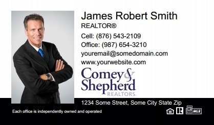 Comey and Shepherd Realtors Business Cards CSR-BC-005