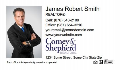 Comey and Shepherd Realtors Business Cards CSR-BC-006