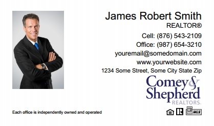 Comey and Shepherd Realtors Business Card Labels CSR-BCL-009