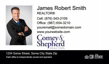 Comey-Shepherd-Realtors-Business-Card-Compact-With-Medium-Photo-T2-TH08BW-P1-L1-D3-Black-White-Others