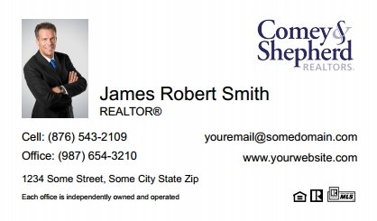 Comey-Shepherd-Realtors-Business-Card-Compact-With-Small-Photo-T2-TH16W-P1-L1-D1-White