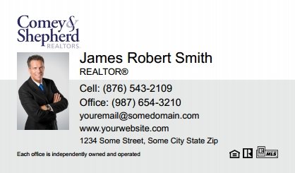 Comey-Shepherd-Realtors-Business-Card-Compact-With-Small-Photo-T2-TH19BW-P1-L1-D1-White-Others