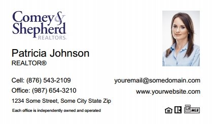 Comey-Shepherd-Realtors-Business-Card-Compact-With-Small-Photo-T2-TH24W-P2-L1-D1-White