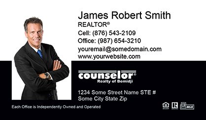 Counselor-Realty-Business-Card-Core-With-Full-Photo-TH53-P1-L3-D3-Black-White