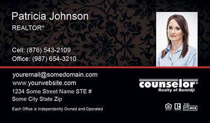 Counselor-Realty-Business-Card-Core-With-Small-Photo-TH61-P2-L3-D3-Red-Black-Others