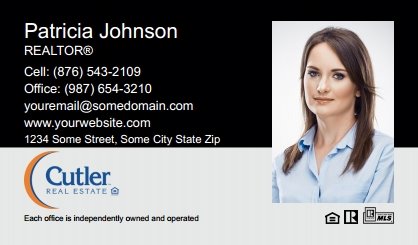 Cutler Real Estate Business Card Labels CRE-BCL-003