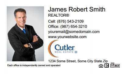 Cutler Real Estate Business Card Labels CRE-BCL-006