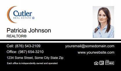 Cutler-Real-Estate-Business-Card-Compact-With-Small-Photo-T3-TH24BW-P2-L1-D3-Black-White