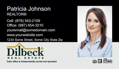 Dilbeck-Realtors-Business-Card-Compact-With-Full-Photo-T2-TH03BW-P2-L1-D1-Black-Others