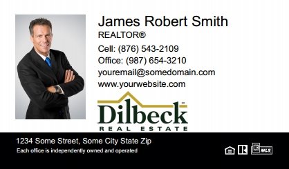 Dilbeck-Realtors-Business-Card-Compact-With-Medium-Photo-T2-TH08BW-P1-L1-D3-Black-White-Others
