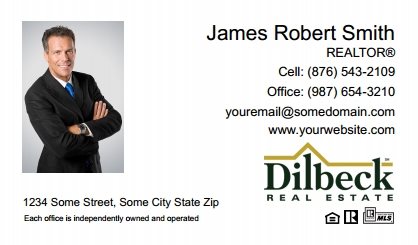 Dilbeck-Realtors-Business-Card-Compact-With-Medium-Photo-T2-TH09W-P1-L1-D1-White